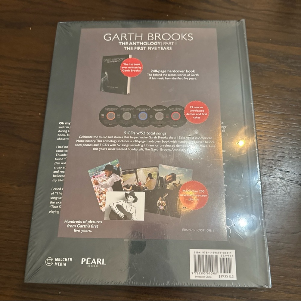 Garth Brooks Anthology: The First Five Years Book + 5 CD Set - New In Plastic - Picture 3 of 3